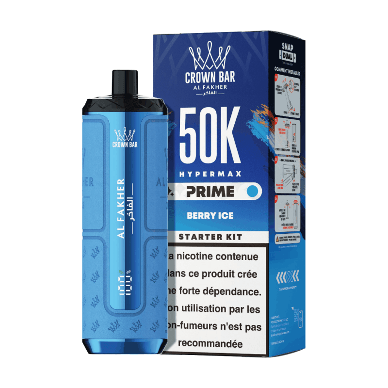 Puff Al Fakher Hypermax Prime 50k Berry Ice