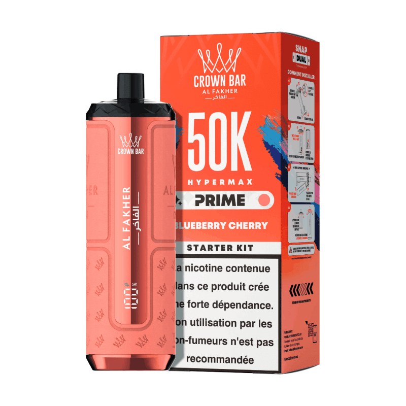 Puff Al Fakher Hypermax Prime 50k Blueberry Cherry