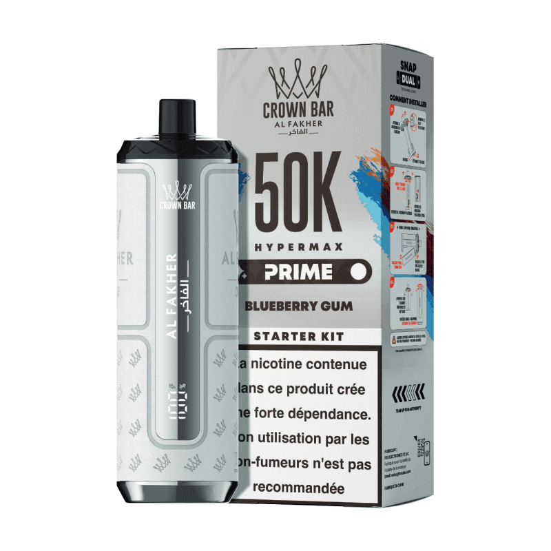 Puff Al Fakher Hypermax Prime 50k Blueberry Gum