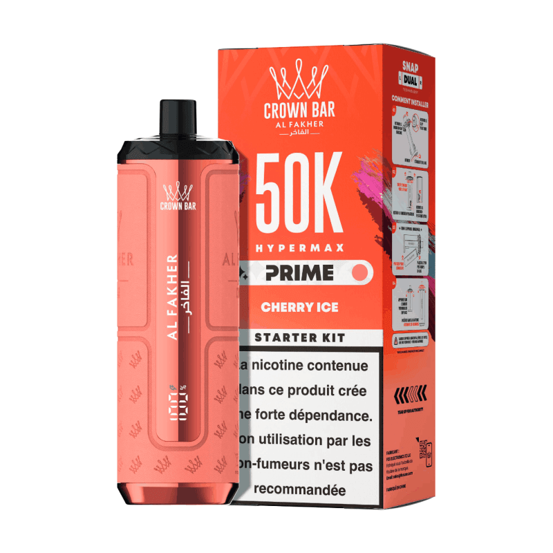 Puff Al Fakher Hypermax Prime 50k Cherry Ice