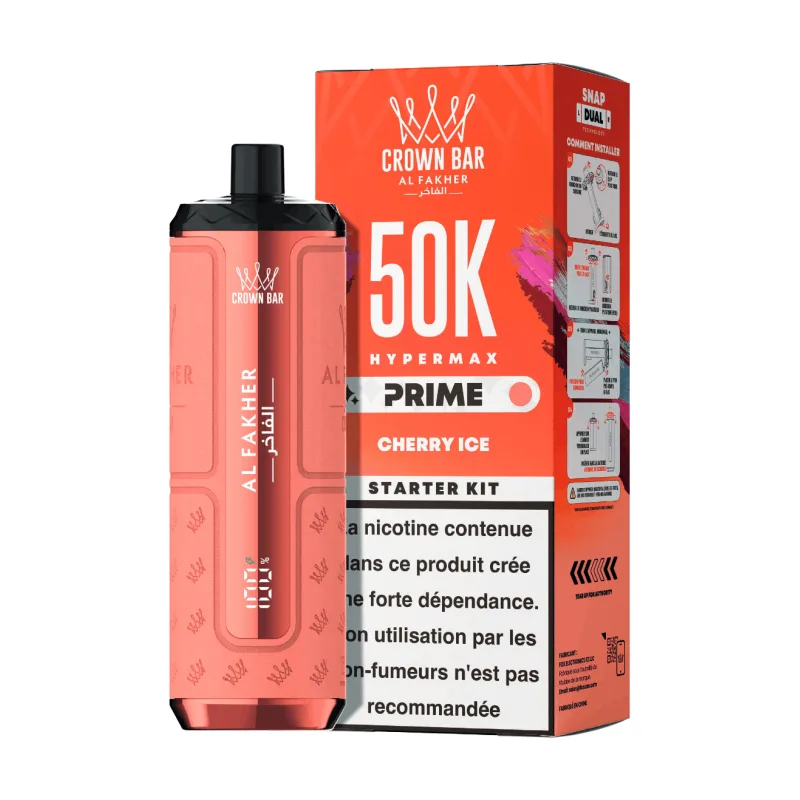 Puff Al Fakher Hypermax Prime 50k Cherry Ice