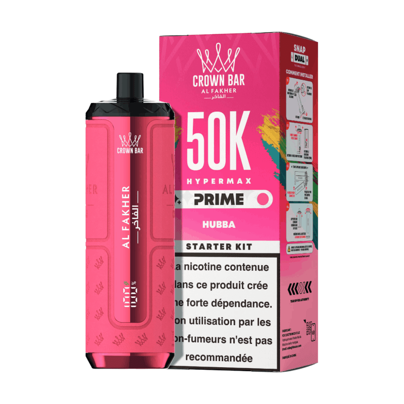 Puff Al Fakher Hypermax Prime 50k Hubba