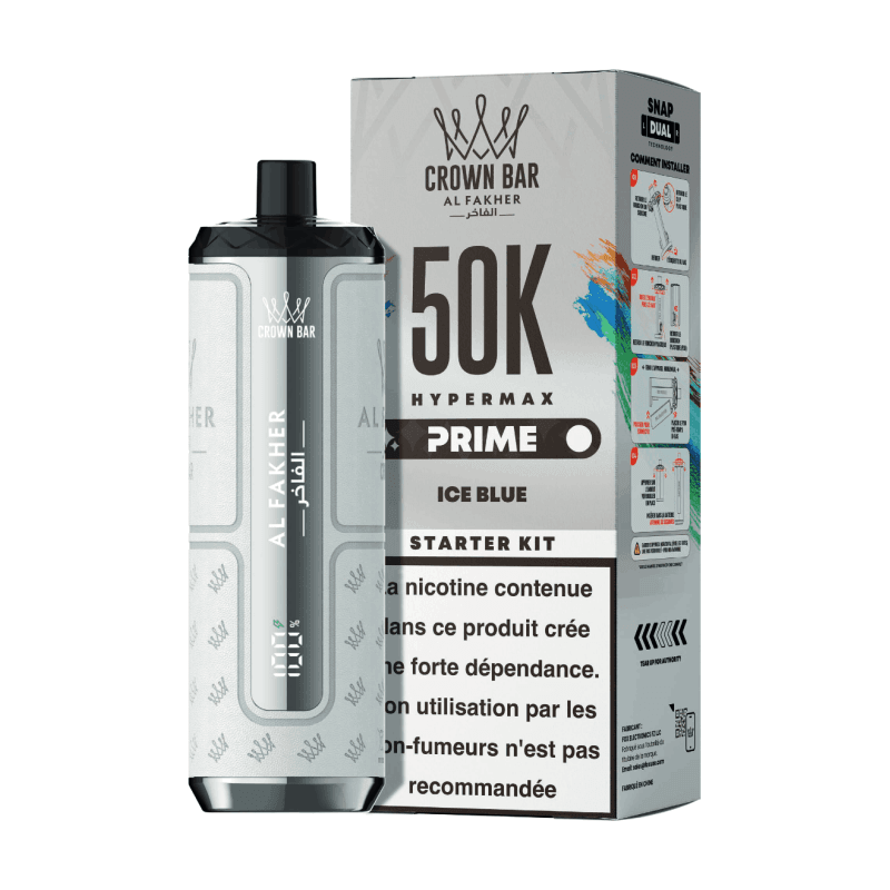 Puff Al Fakher Hypermax Prime 50k Ice Blue