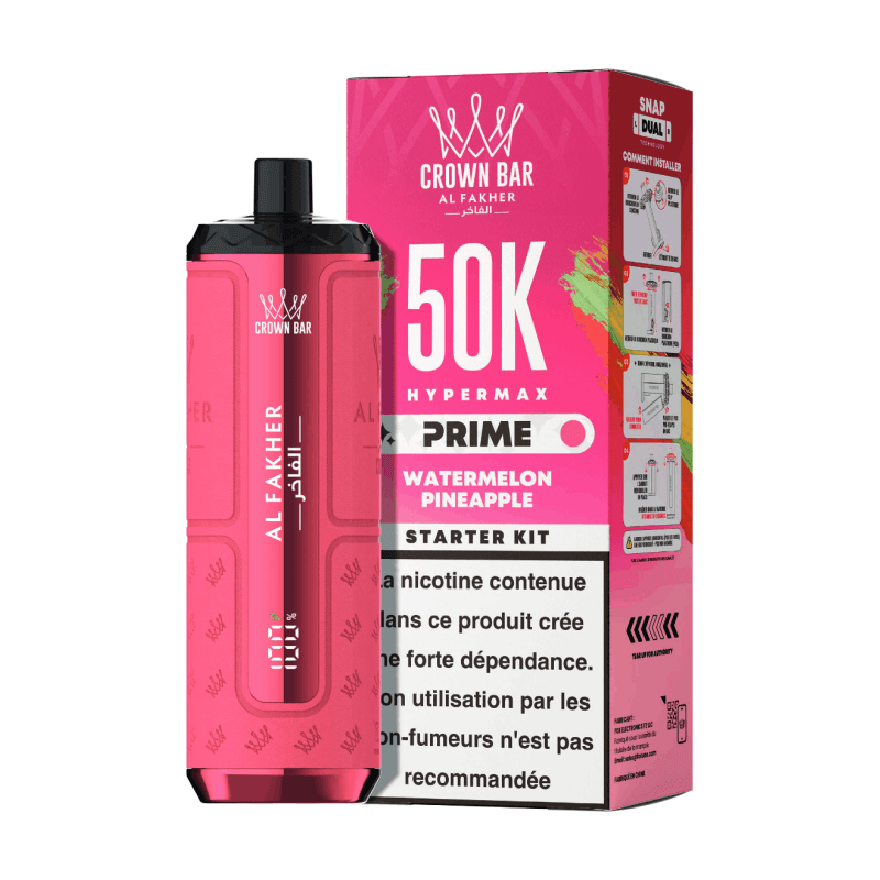Puff Al Fakher Hypermax Prime 50k Watermelon Pineapple